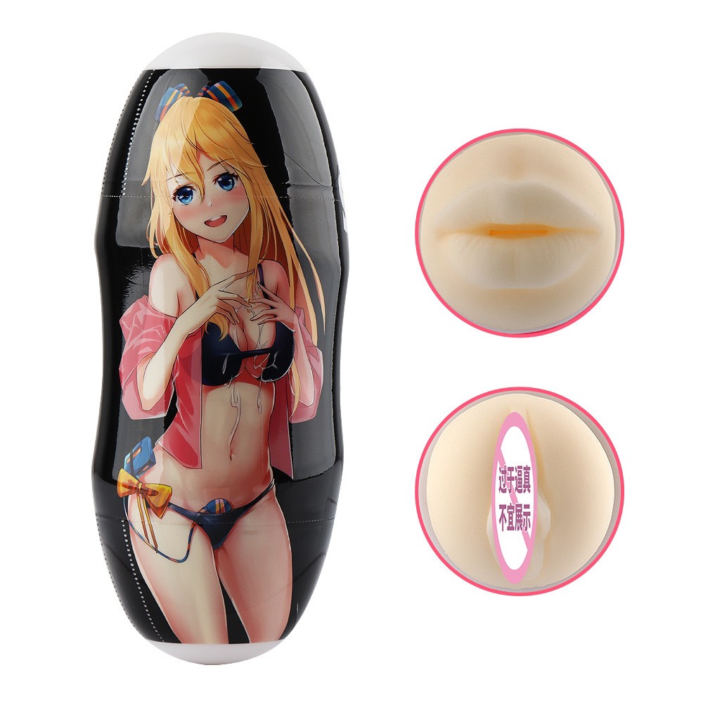[Tặng kèm gel] Cốc thủ dâm Cốc âm đạo 2 đầu Anime