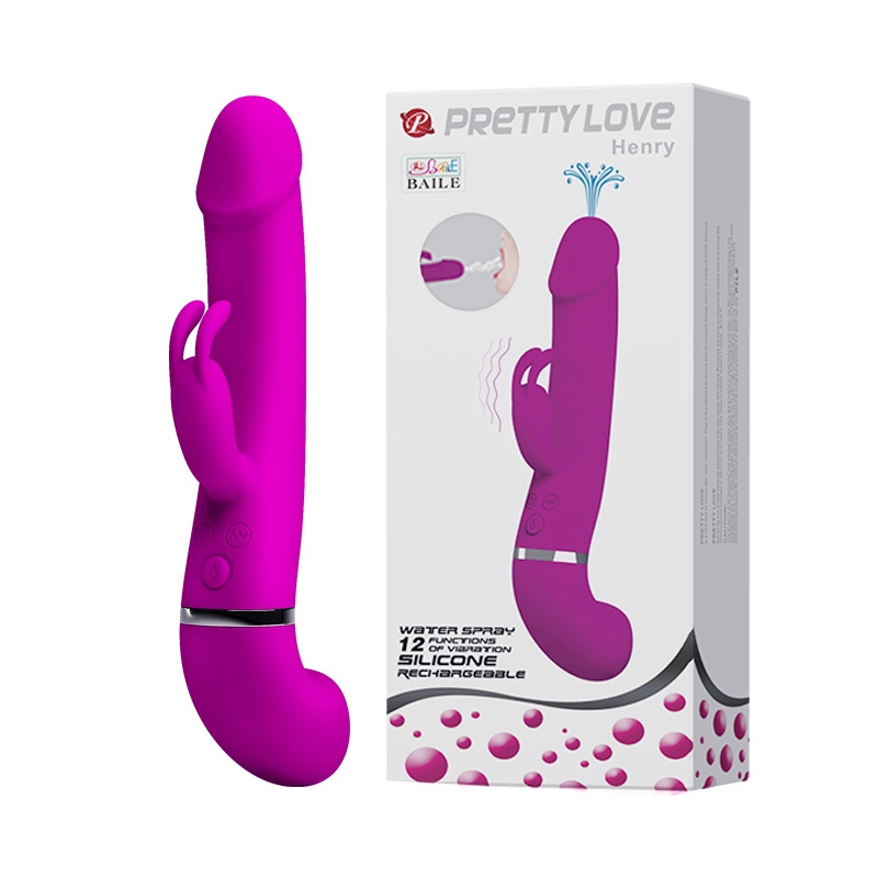 [Tặng Gel] Dương Vật Giả Bắn Tinh PRETTYLOVE HENRY